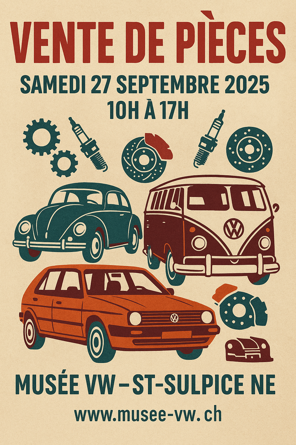 Vente de pièces VW – 27 septembre 2025