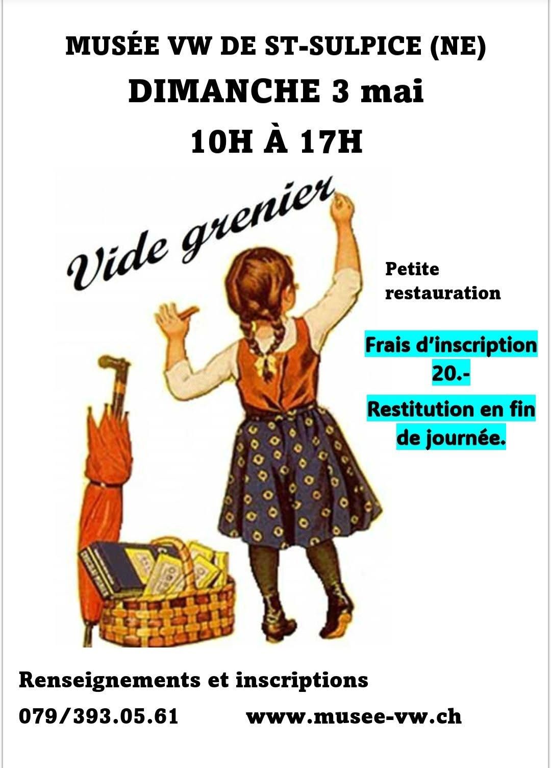 Vide grenier – 3 mai 2026