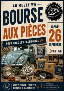 26 septembre 2026 – Bourse aux pièces au Musée VW